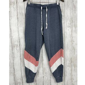 Pink Rose Gray Sweatpants Activewear Loungewear Sleepwear Size Large